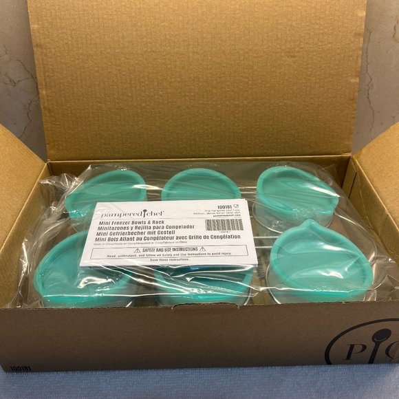 The Pampered Chef Kitchen Nib Pampered Chef Six Mini Freezer Bowls